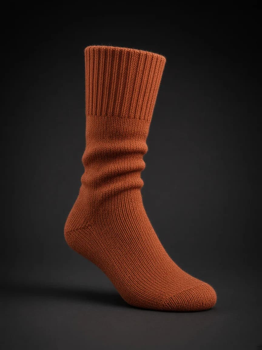 Ember Thread — Rust merino for streets that remember autumn.